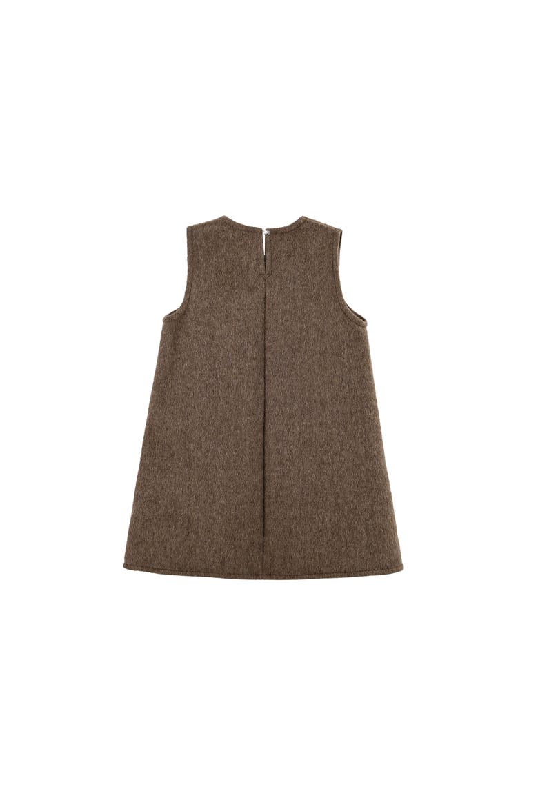 Wool Dress & Jacket Set, Alternate, color, Brown