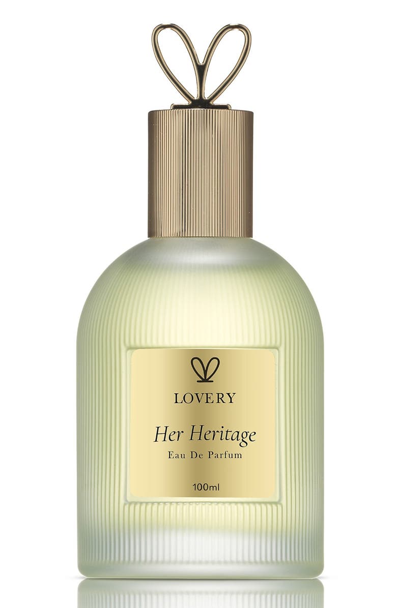 Lovery Her Heritage Eau de Parfum for Women - 100ml Radiant Floral Vanilla Perfume, Crafted in NYC, Main, color, Gold