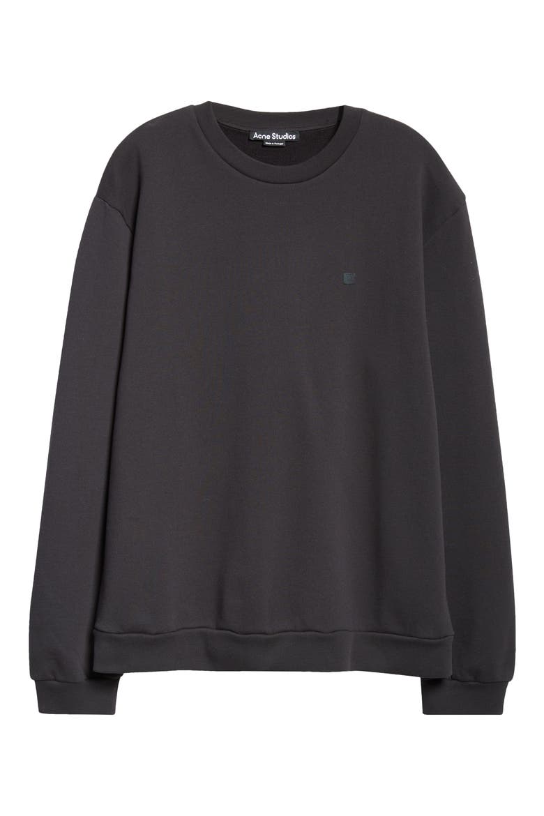 Acne Studios Embroidered Face Patch Fleece Sweatshirt (Men