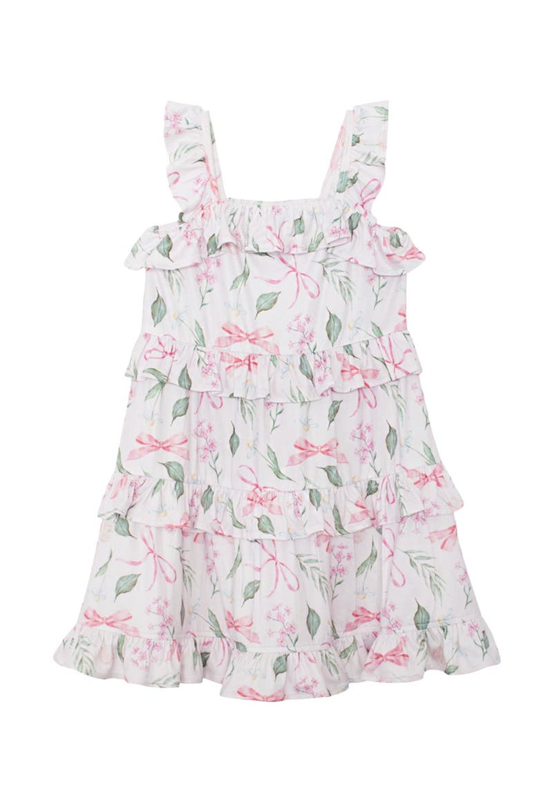 Rosie Ribbons Ruffled Tank Dress, Main, color, Pink