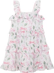 Mabel + Honey Rosie Ribbons Ruffled Tank Dress
