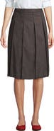 Lands' End School Uniform Solid Box Pleat Skirt Below the Knee
