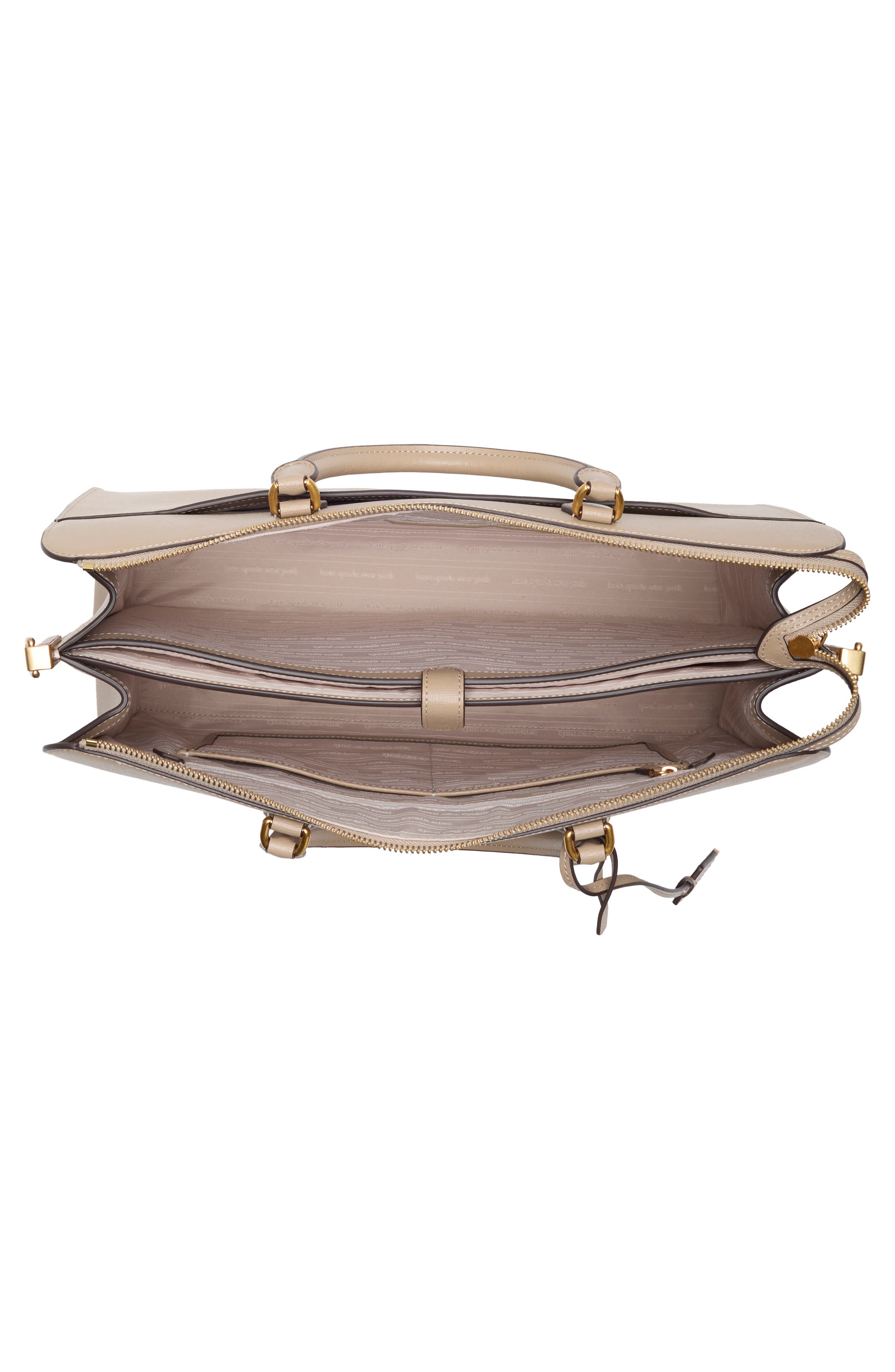 Morgan Saffiano Leather Bag, Alternate, color, TIMELESS TAUPE