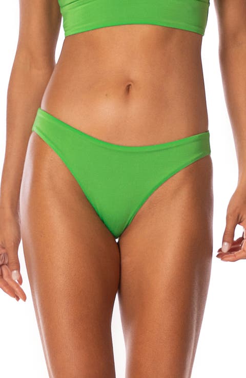 Emerald Brocade Sublimity Reversible Bikini Bottoms