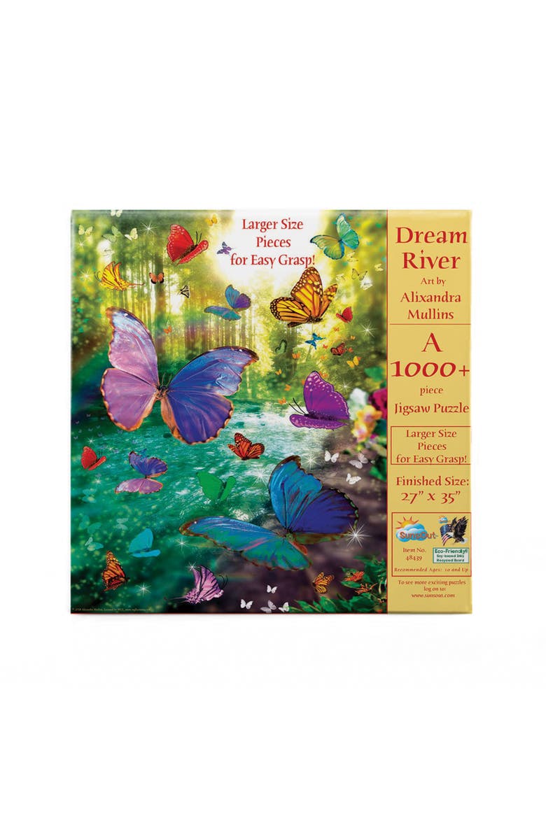 Sunsout Dream River 1000 piece Jigsaw Puzzle for Adults Large Pieces, Alternate, color, Multicolor