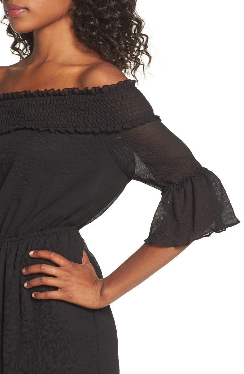 Chelsea28 Off the Shoulder Midi Dress, Alternate, color,