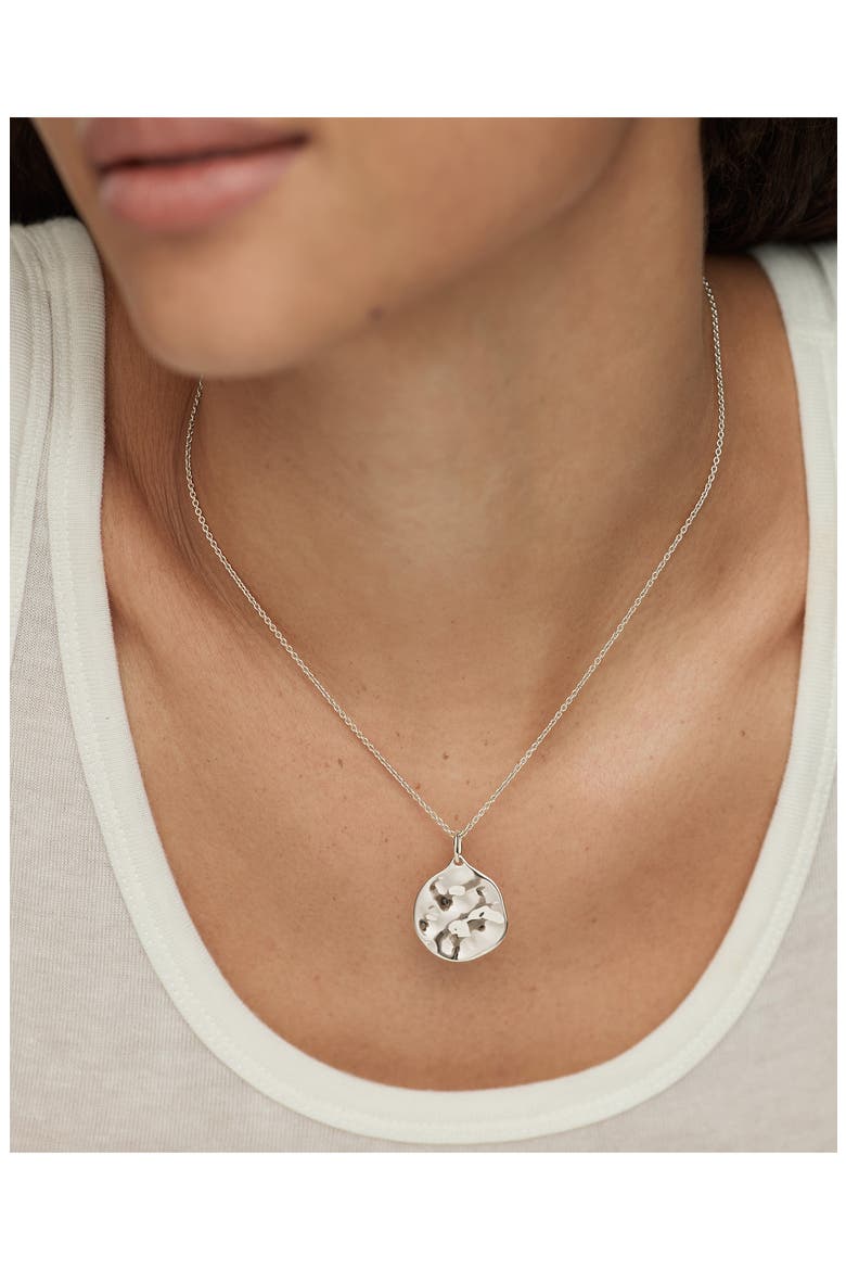 MV Siren™ Muse Round Pendant, Alternate, color, STERLING SILVER