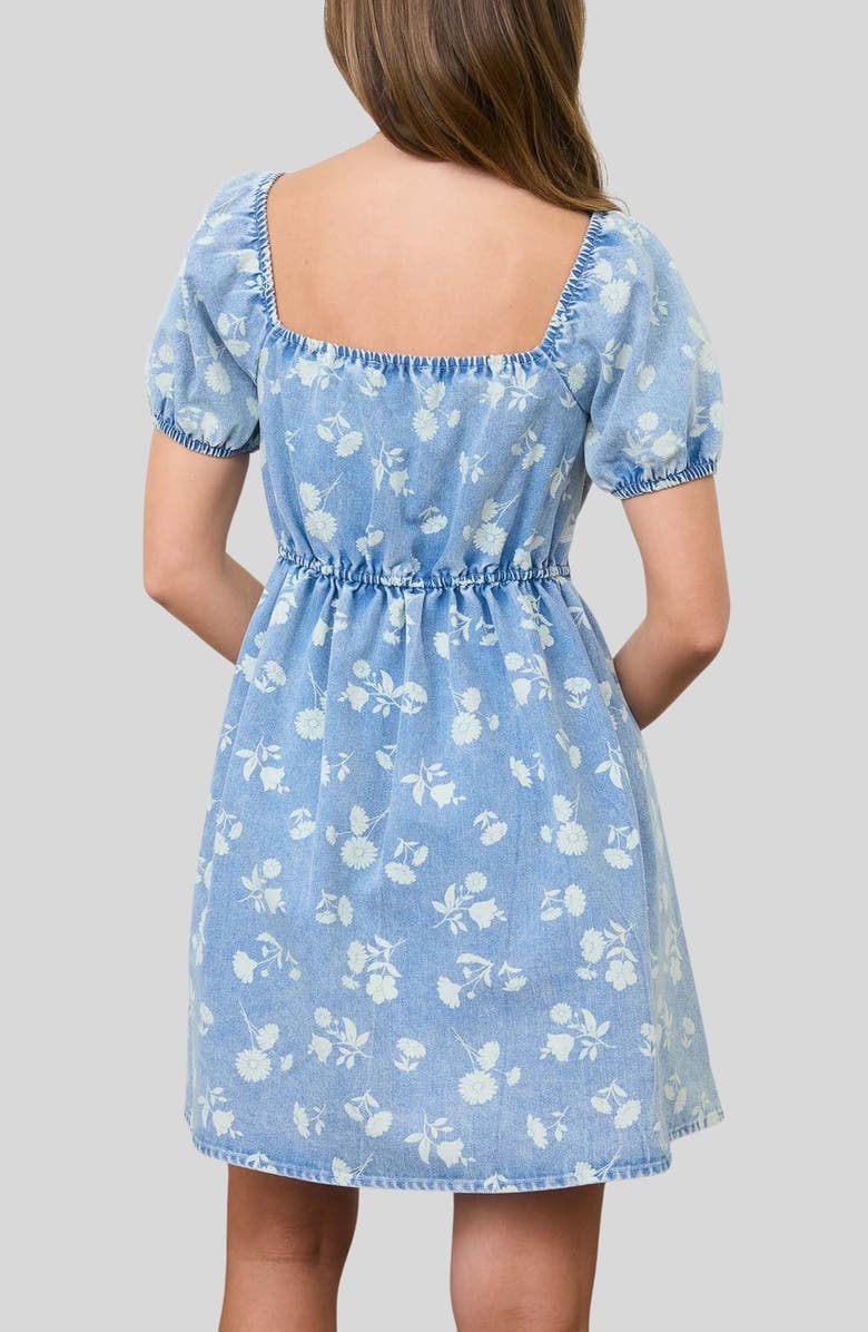 Blu Pepper Front Bow Tie Minidress, Alternate, color,