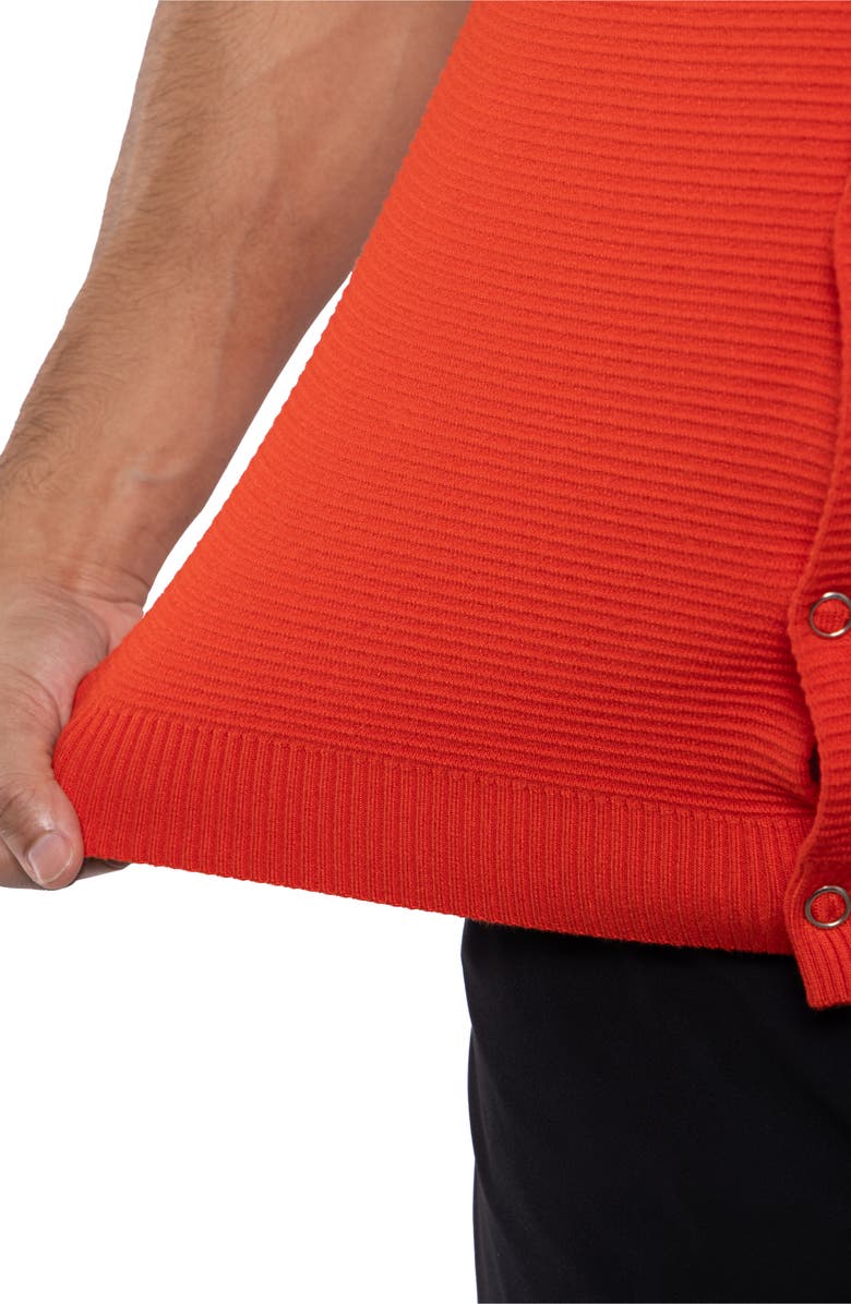 XRAY Texture Short Sleeve Snap Front Shirt, Alternate, color, Red