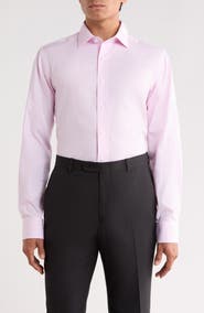 Lorenzo Uomo Trim Fit Textured Cotton Shirt