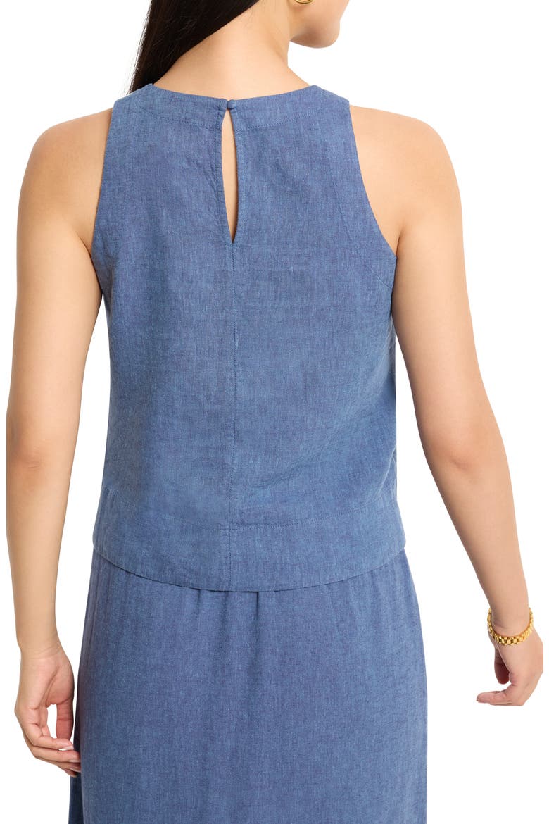 Rumba Linen Blend Tank, Alternate, color, BLUE MIX
