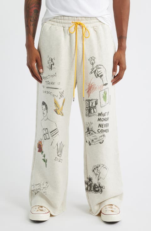 Doodle Wide Leg Sweatpants