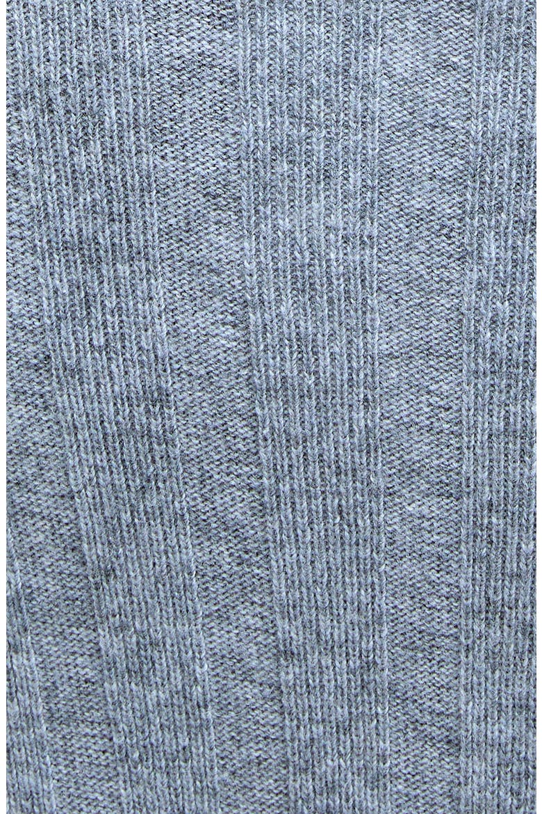 Sophia Long Sleeve Wool & Cotton Rib Sweater Dress, Alternate, color, LIGHT GREY