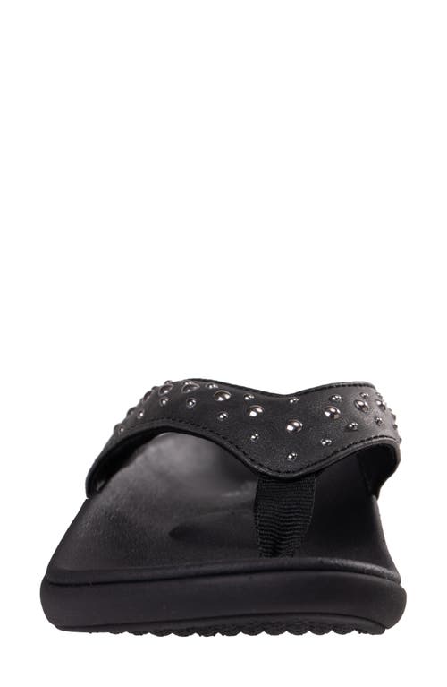 Revitalign Yumi Fresca Flip Flop In Black