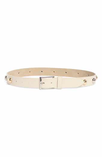 Studded Faux Leather Belt