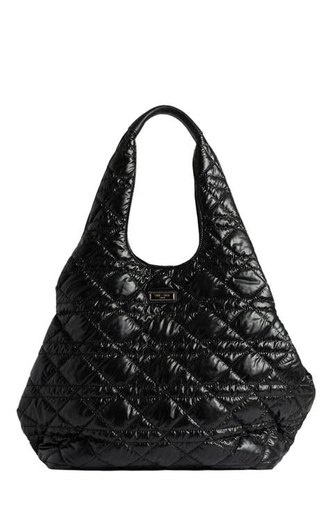 Large Stella Quilted Shoulder Tote Bag
