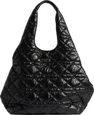 Saint + Sofia Large Stella Quilted Shoulder Tote Bag