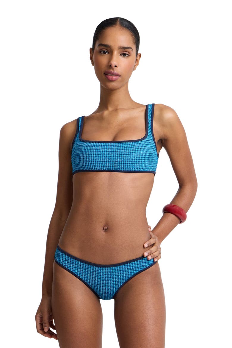 Claire Tricot Bikini Top, Alternate, color, Blue