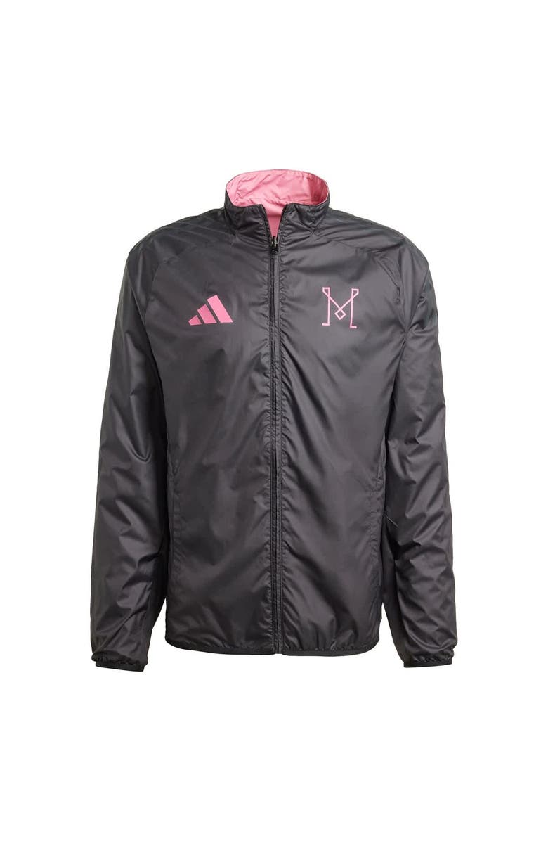 adidas Men
s adidas Pink/Black Inter Miami CF 2025 Anthem Reversible Full-Zip Jacket, Alternate, color, Pink
