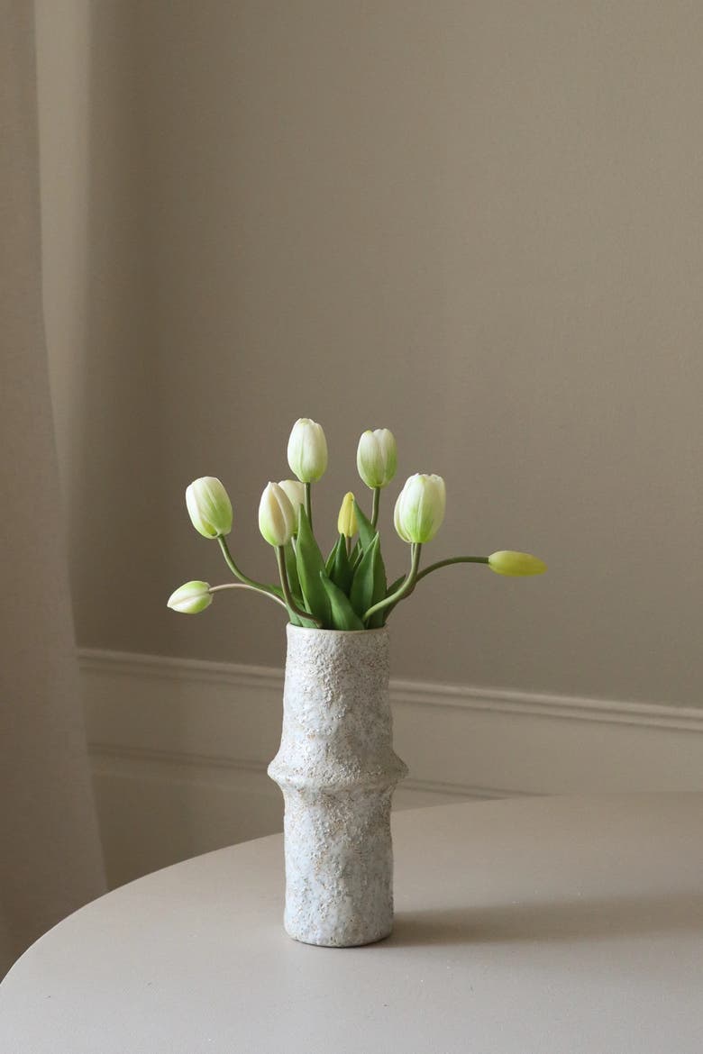 White Tulip Bouquet, Alternate, color, White