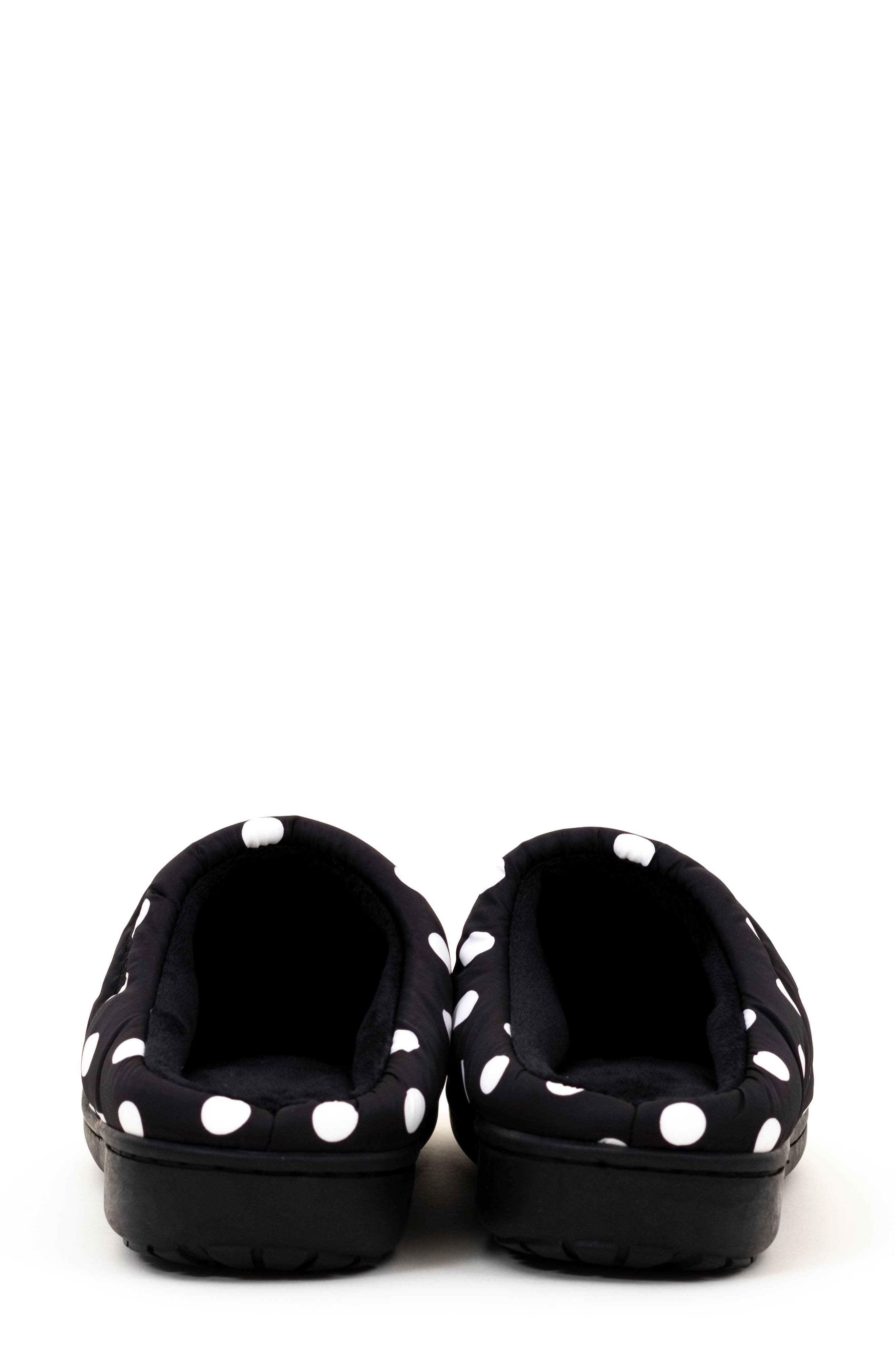 SUBU Gender Inclusive Indoor/Outdoor Puffer Slipper, Alternate, color, Polka Dot