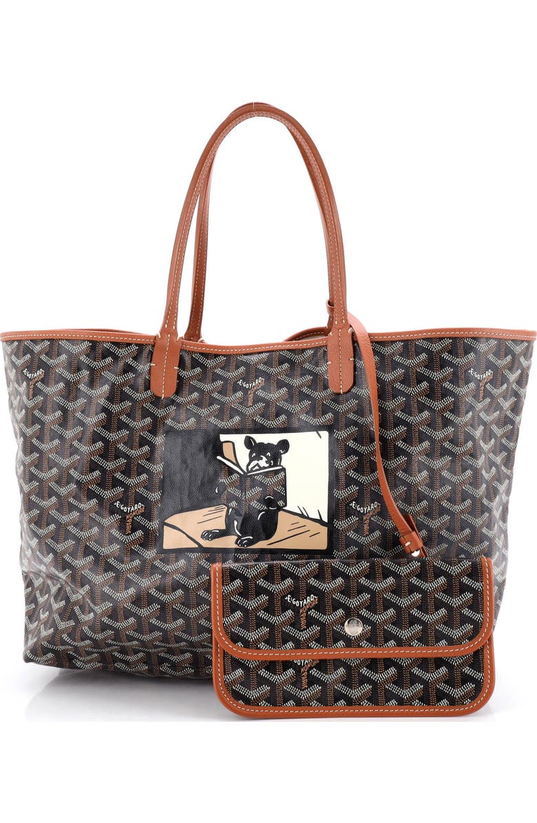 Pre-Owned Goyard Saint Louis Tote Printed Coated Canvas PM, Alternate, color, Print