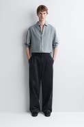 COS Belt-detail Corduroy Relaxed-fit Wide-leg Pants