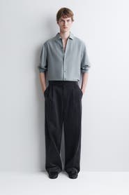 COS Belt-detail Corduroy Relaxed-fit Wide-leg Pants