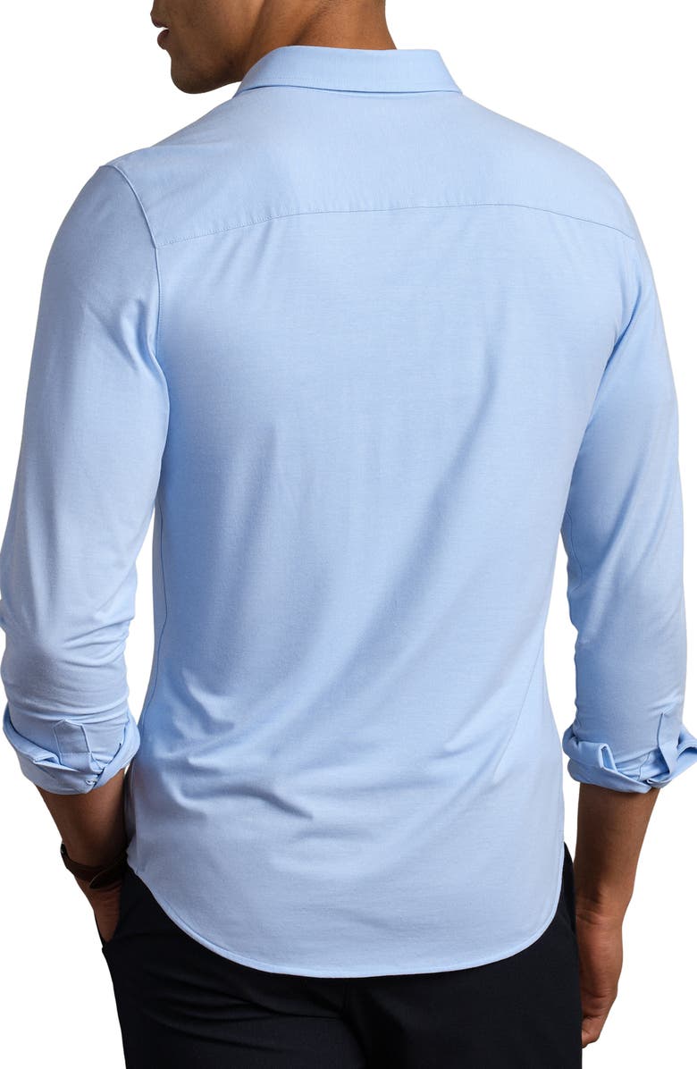 Rhone Commuter Pro Performance Long Sleeve Button Up Shirt, Alternate, color, Light Blue Oxford