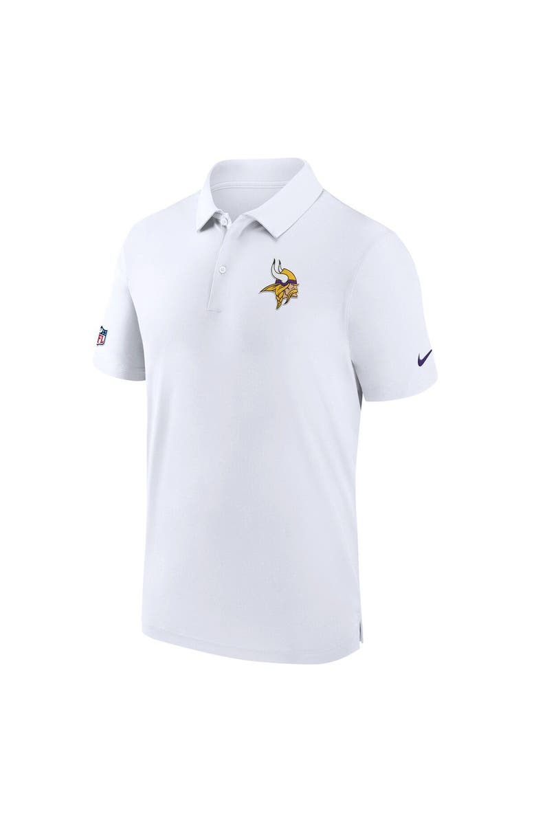 Nike Men's Nike White Minnesota Vikings Sideline Coaches Performance Polo, Alternate, color, 