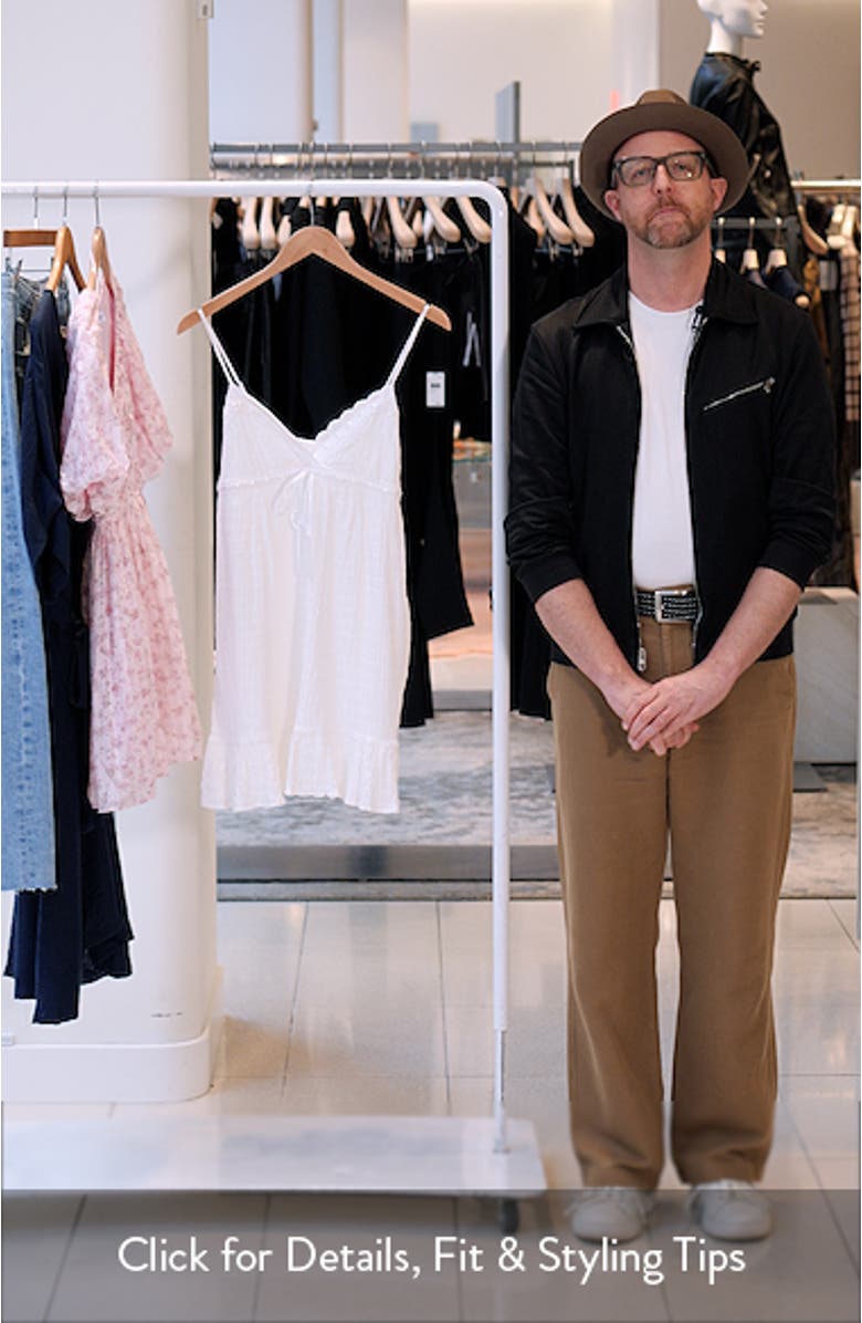 Eyelet Embroidery Minidress, sales video thumbnail