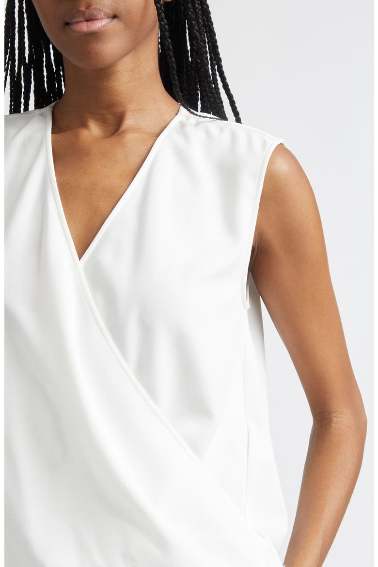 Faux Wrap Shell, Alternate, color, WHITE