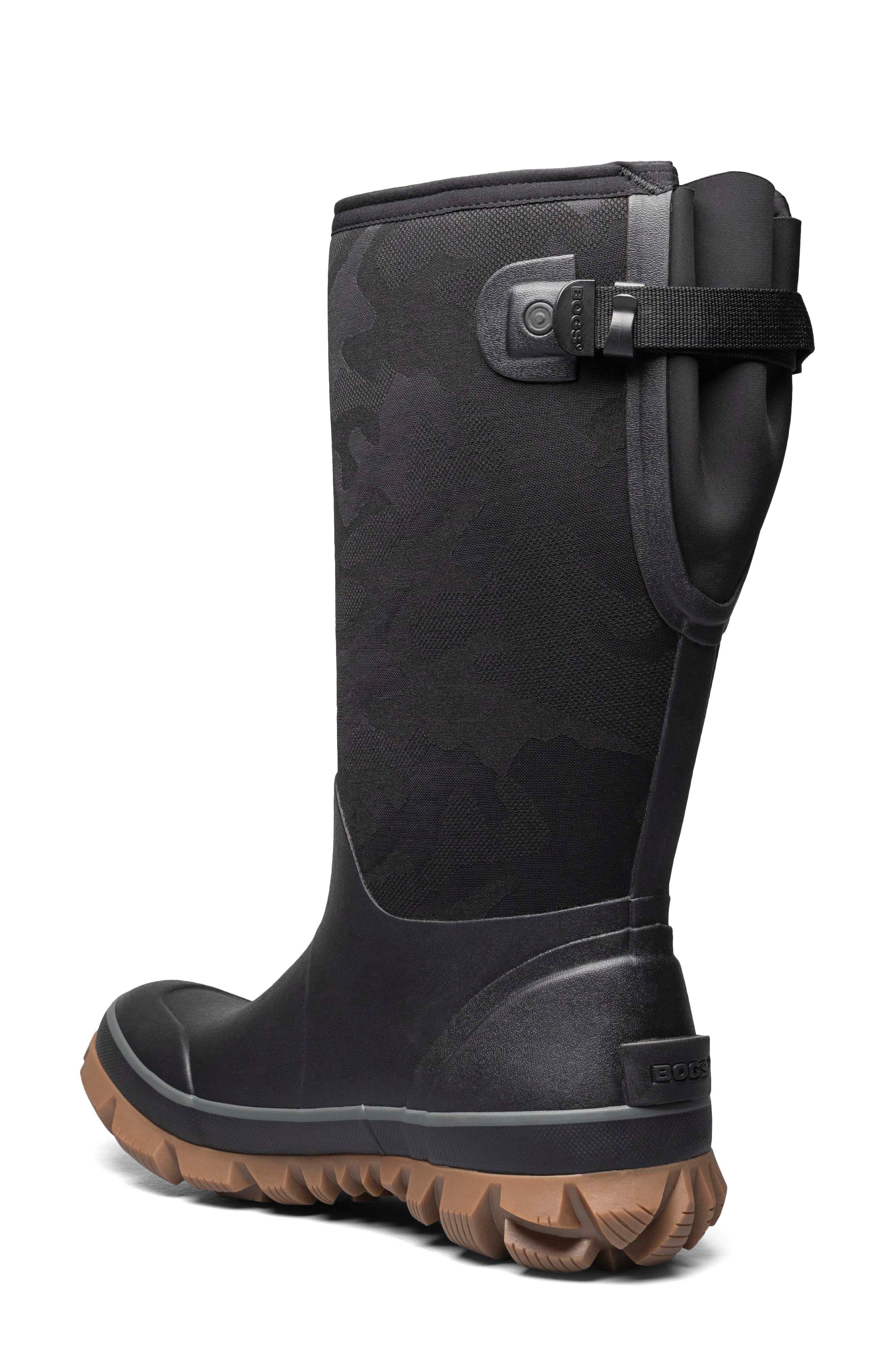 Bogs Whiteout Waterproof Boot, Alternate, color, Black