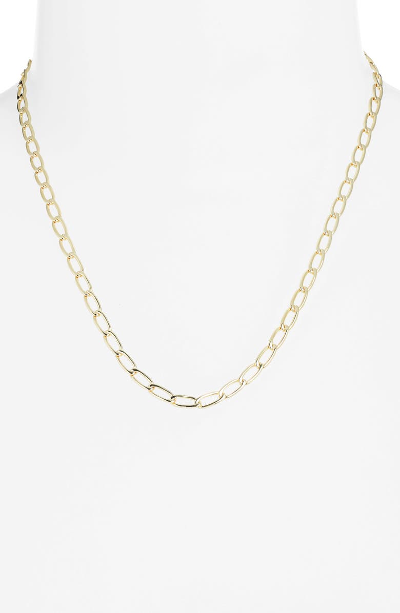 Kendra Scott Merrick Oval Link Chain Necklace, Alternate, color, Gold Metal