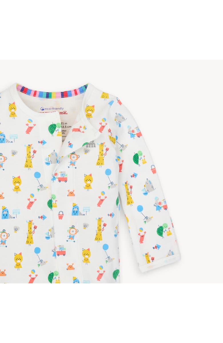 Magnetic Me Seaside Sand Squad Organic Cotton Magnetic Footie, Alternate, color, 