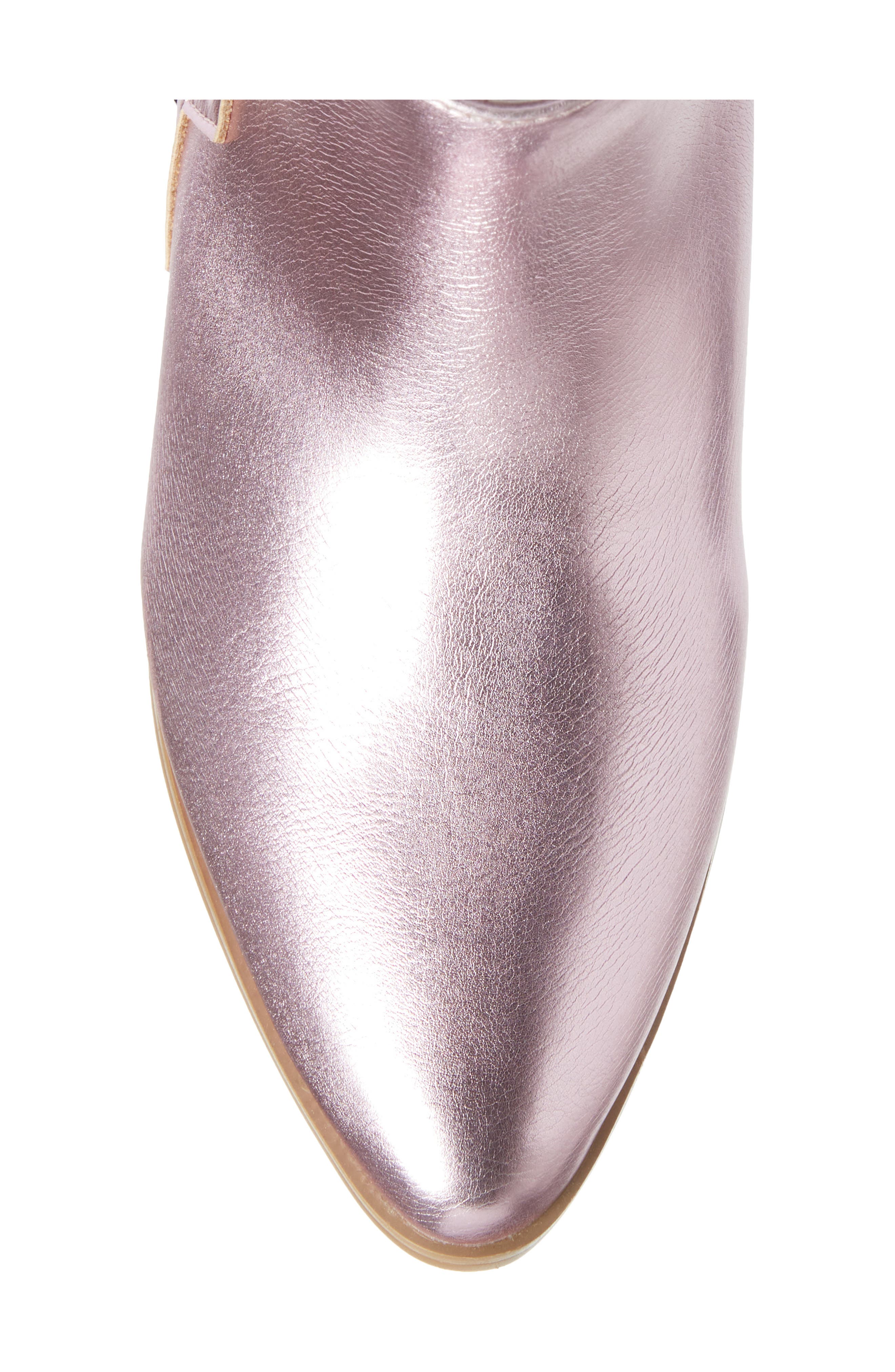 Yosi Samra Miss Dallas Studded Boot, Alternate, color, Light Pink Metallic