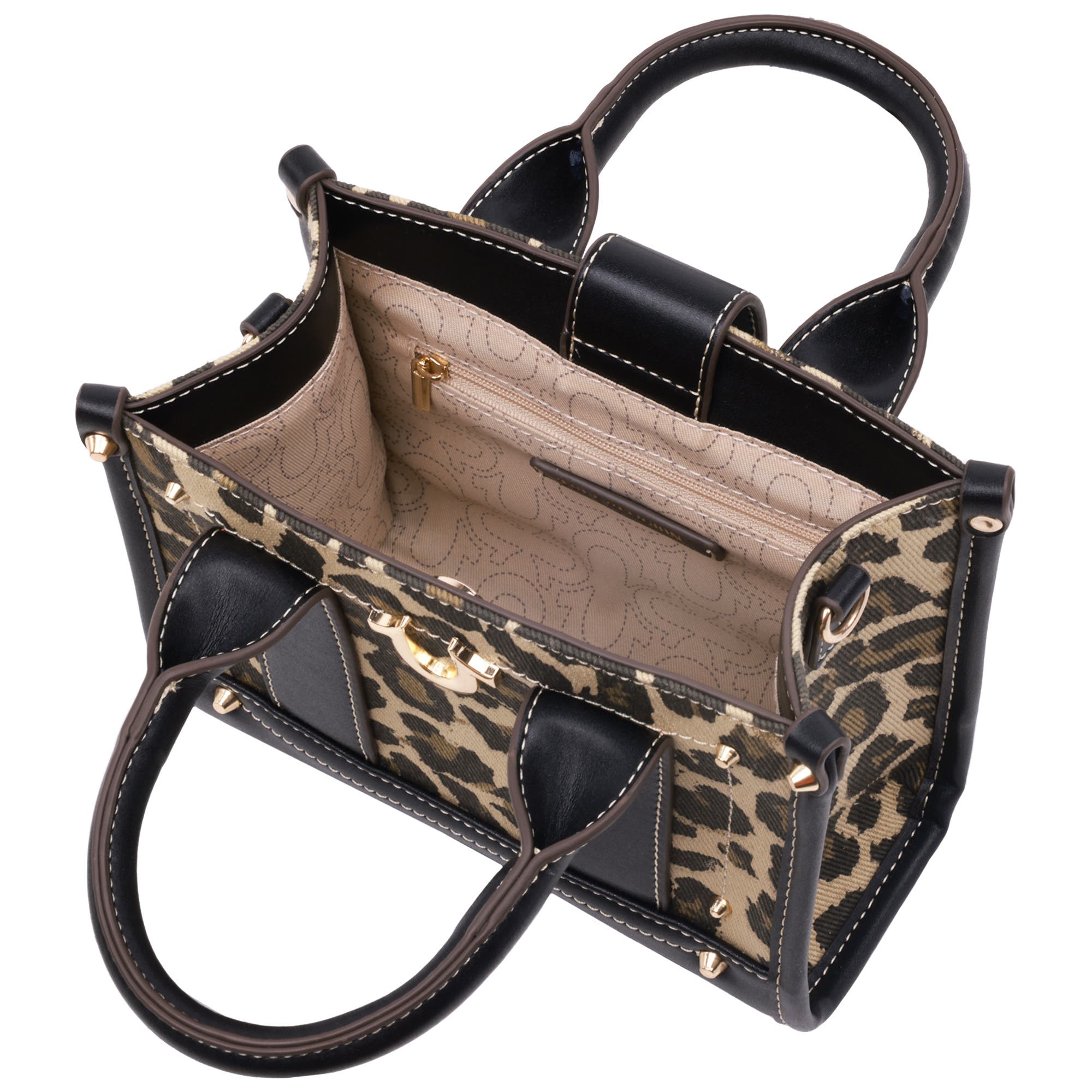 True Religion Leopard/PU Mini Tote, Alternate, color, 