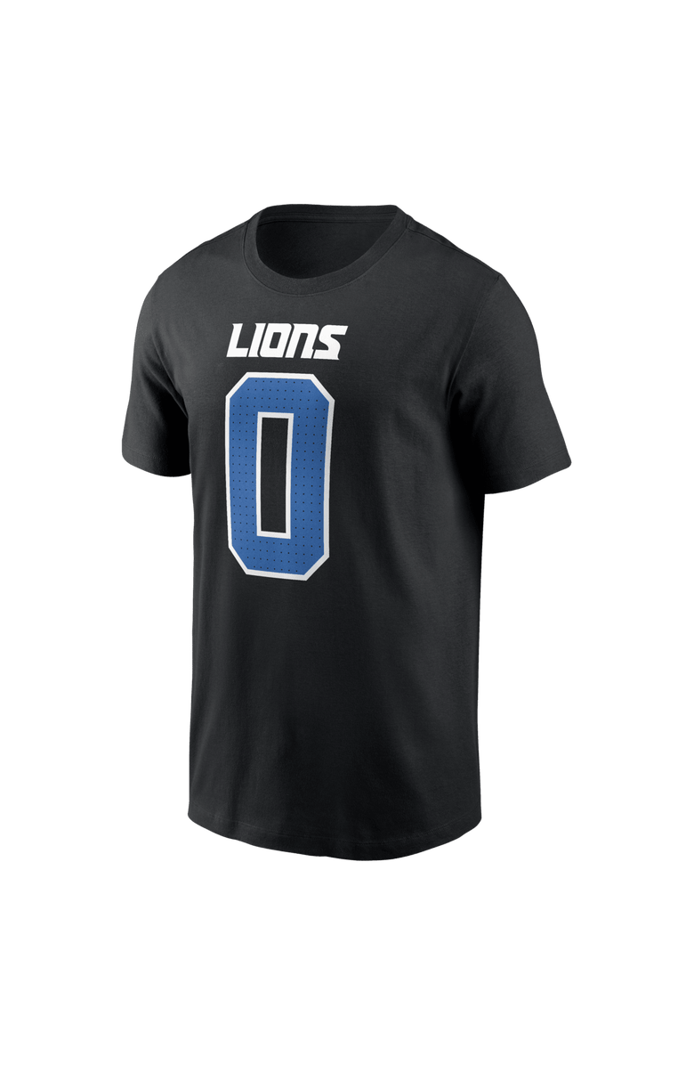 Nike Men's Nike Jahmyr Gibbs Black Detroit Lions Carbon Name & Number T-Shirt, Alternate, color, Black