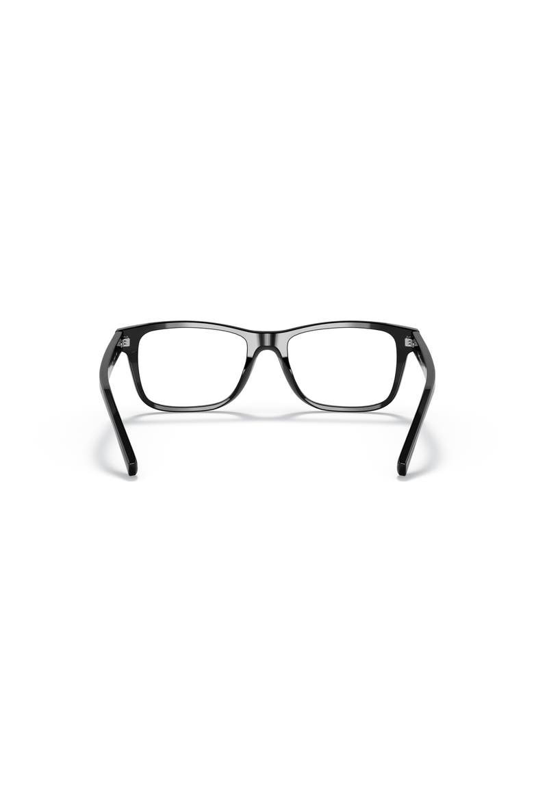 54mm Square optical glasses, Alternate, color, Black