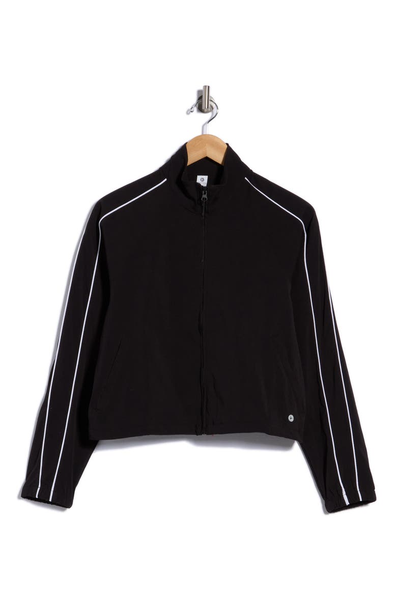 Trekkie Street Line Jacket, Main, color, BLACK