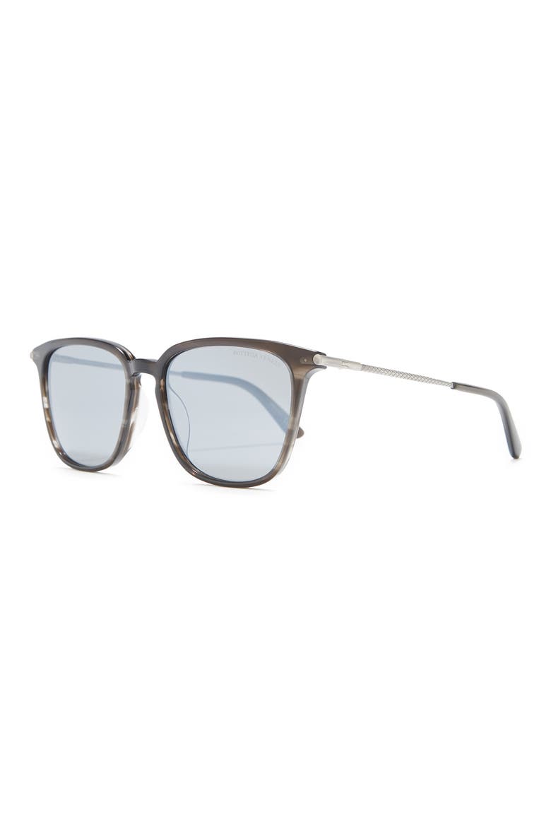 56mm Square Sunglasses, Alternate, color, BROWN BROWN SILVER/SLV