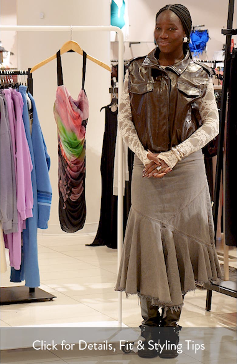 Bonnie Halter Neck Mesh Minidress, sales video thumbnail