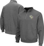 COLOSSEUM Men's Colosseum Charcoal UCF Knights Tortugas Logo Quarter-Zip Pullover Jacket