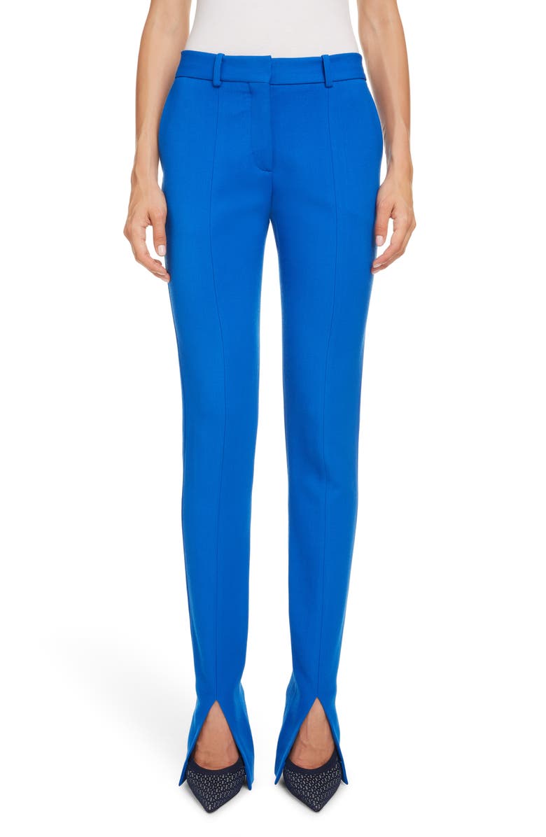 Victoria Beckham Split Cuff Skinny Pants, Main, color, 