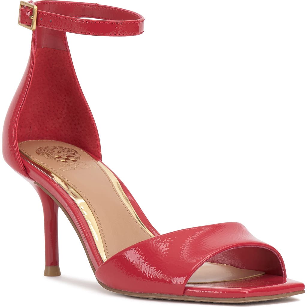 Vince Camuto Febe Ankle Strap Sandal In Red