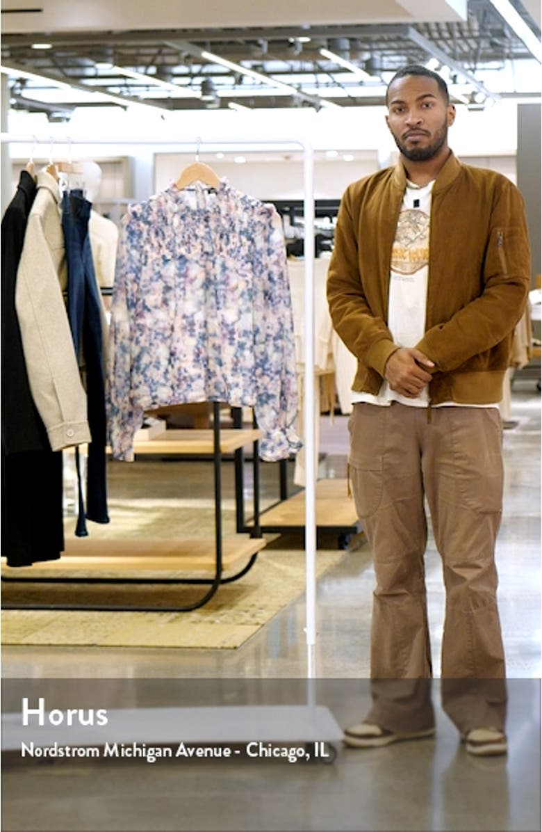 Soleil Abstract Floral Chiffon Top, sales video thumbnail