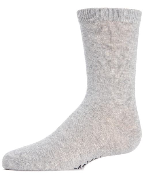 Memoi Kids' Basic Cotton Blend Crew Socks In Blue
