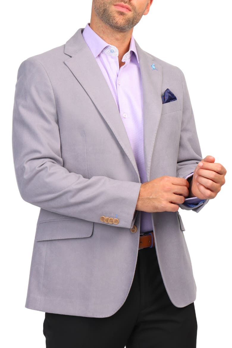 Luxe Touch Sport Coat, Alternate, color, GREY