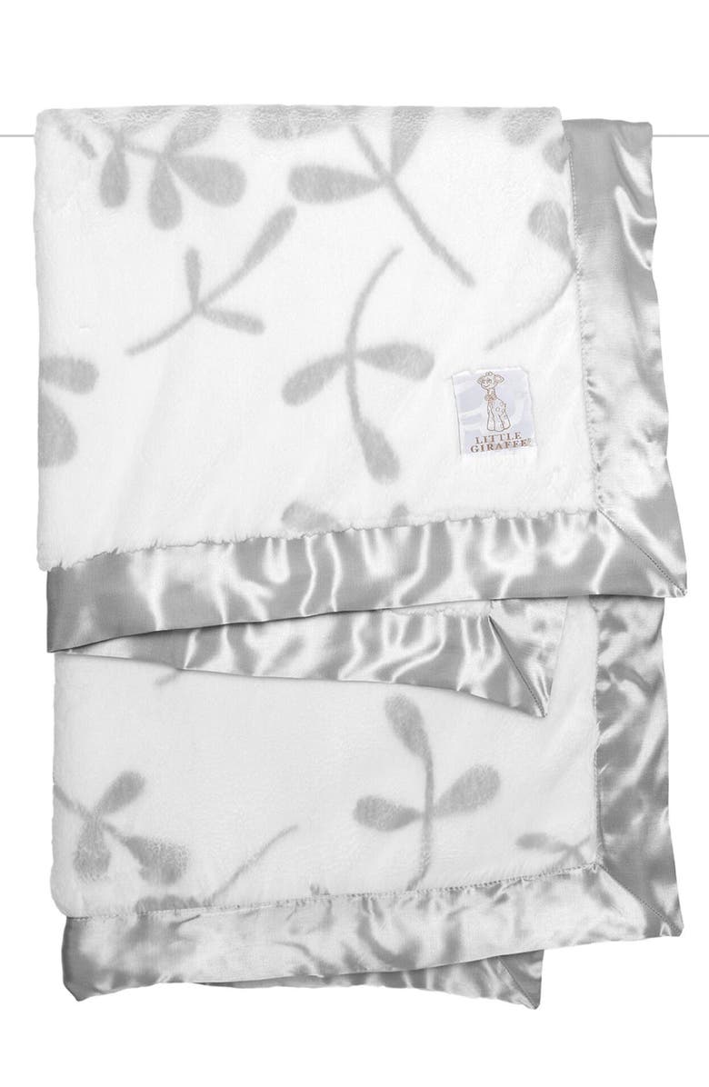 Little Giraffe Luxe Olive Branch Blanket, Main, color,