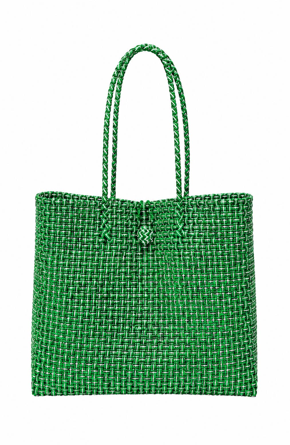 The Toko Recycled Woven Tote Bag, Main, color, Green
